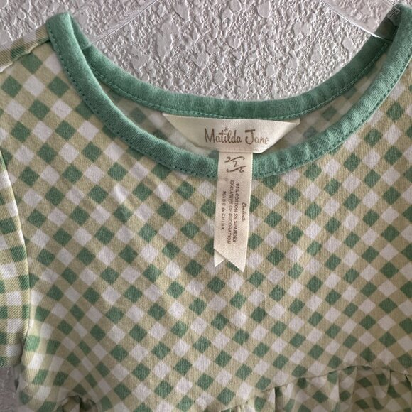 Matilda Jane Green Checkered dress - Picture 3 of 6